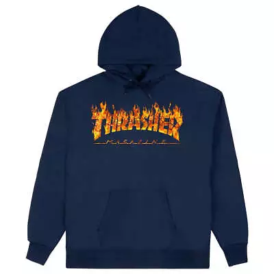 Thrasher - Inferno Hoodie Navy • $149