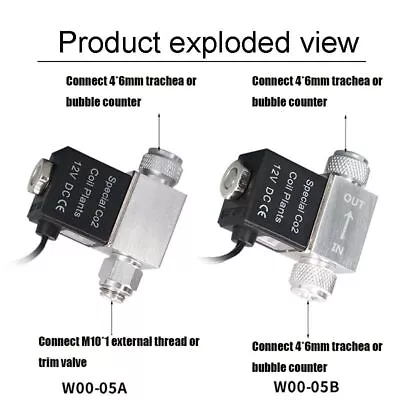 Aquarium CO2 Solenoid Valve Aluminium Alloy Regulator Generator System Fish Tank • $24.65