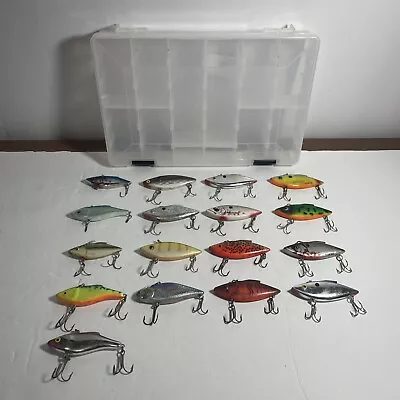 Lot Of 17 Lipless Crankbaits Lures - Great Bass Crappie (2 Rattl’n Rapala’s) • $19.99