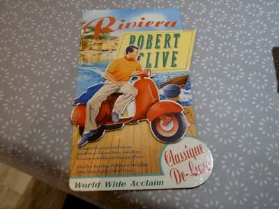 Robert Clive Riviera Advertising Card Man On A Vespa Prop Up Card • £10