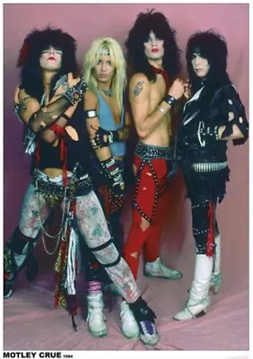 MOTLEY CRUE POSTER IN 1984 VINCE NEIL NIKKI SIXX NEW 24x33 FREE SHIPPING • $14.99