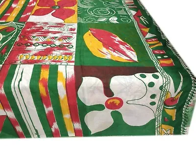  Vintage Indian Sari Art Silk Multicolored Printed Fabric Craft Saree A10428 • $22.43