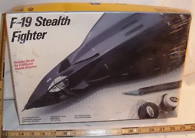 Testors F-19 Stealth Fighter Jet Aircraft Model Kit 1/48 Boxed 595 Sealed • $39.99