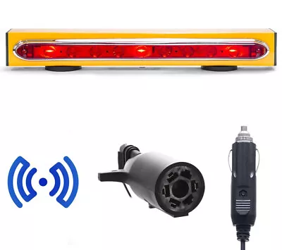 $184.99 • Buy Wireless Tow Trailer Light Bar 19  - Rechargeable, 7 Pin RV, Ultra Bright LED