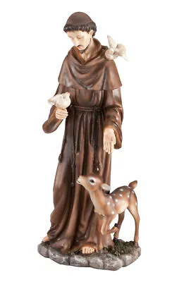 $43.18 • Buy St. Francis Of Assisi Decorative Garden Statue, Weather-Resistant Resin, 16”