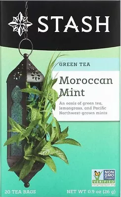 Stash Moroccan Mint Green Tea - 20 Tea Bags (Pack Of 2) • $14.99