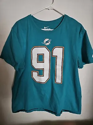 Size XL Nike Miami Dolphins #91 Cameron Wake T-Shirt Exc Condition • $14.90
