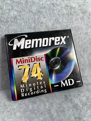 Memorex Blank Recordable Minidisc 74 Minutes Digital Recording Factory Sealed MD • $4.98