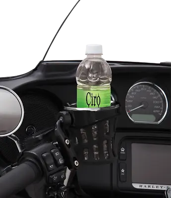 $74.99 • Buy Ciro Black Left Or Right Perch Mount Drink Holder For Harley Or Metric 50611