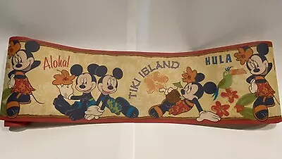 Vintage Tiki Island Mickey Mouse Wallpaper Disney Minnie Mouse Border • $45.95