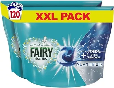 Fairy Non-Bio Platinum PODS Washing Liquid Laundry Detergent Tablets / Capsules • £26.34