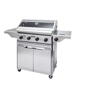 Jumbuck Astro 4 Burner BBQ -  With LED Control Knobs & Huge Glass Viewing Window • $879