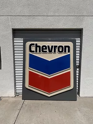 Chevron Gas Lighted Fluorescent Sign / Lamp Vintage • $649