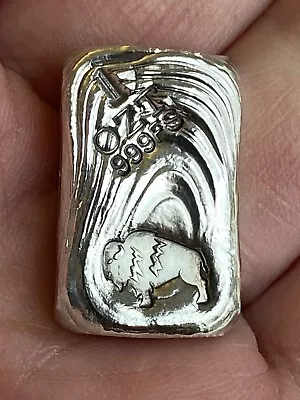 1oz Bison Bullion Loaf Bar - Hand Poured  (999 Fine Silver) • £29