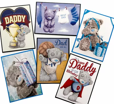 £2.39 • Buy 6 X Teddy Card Toppers/Pictures Daddy/Dad Birthday - For Card Making/Tags MALE