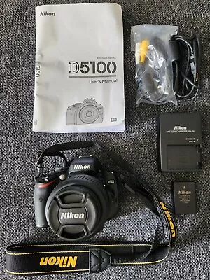 Nikon D5100 16.2MP Digital DSLR Camera 18-55mm With Bag And Charger • $229.99
