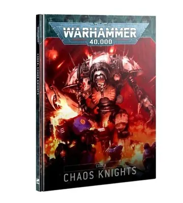 NEW! Warhammer 40k: 9th Edition Codex: Chaos Knights - Sealed Hardback Rule Book • $16.88