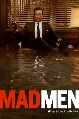 Mad Men  Flooded  Office Poster 24 X36  Don Draper John Hamm TV Serial Drama Art • $23.54