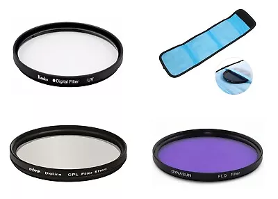 $25.29 • Buy 40.5mm Camera Lens Bundle UV CPL FLD Filter Storage Bag For Sony Camera