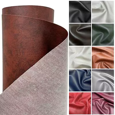 £169.99 • Buy Heavy Feel Faux Leather Grain Vinyl Pvc Upholstery Material Fabric