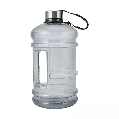 2L Large Water Bottle Drink Bottle Jug Sports Gym Training Workout BPA Free Grey • $6.67