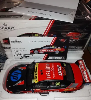 1:18 2015 Bathurst Gracie De Silvestro Harvey Norman Black Ford Falcon Signed • $525