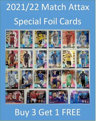 $2.78 • Buy 2021/22 Match Attax UEFA Special Foil Cards - Buy 3 Get 1 FREE - Messi, Haaland
