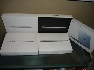5 ORIGINAL EMPTY BOXES FOR APPLE MacBook AIR MacBook PRO + MICROSOFT SURFACE 4 • $80