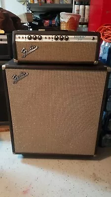 76 Fender Bassman 50 Silverface Modified To Blackface • $1350