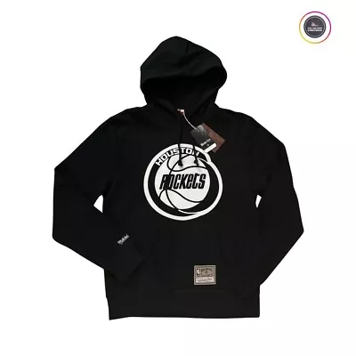 Mitchell & Ness NBA Houston Rockets Black  Fleece Jumper Sweatshirt Hoodie - M • £45