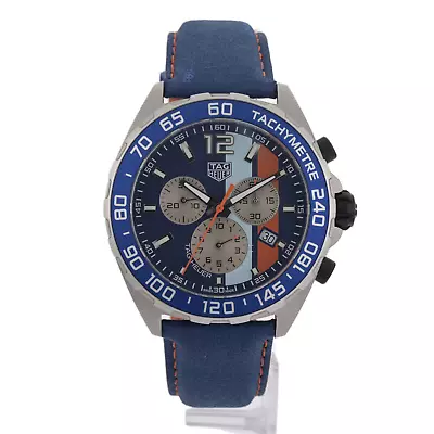 Tag Heuer Formula 1 CAZ101N Gulf Special 43mm Blue Dial Men's Watch With Box • $840.66