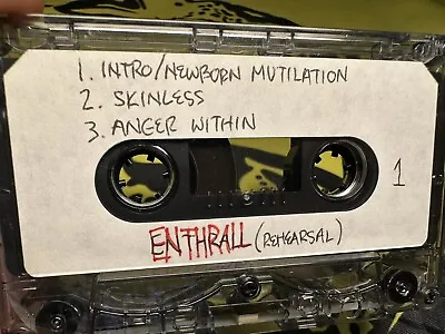 Enthrall Rehearsal Demo Death Metal Cassette Underground Illinois • $49.99