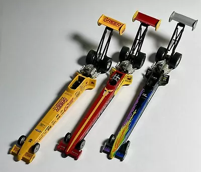 1996 NHRA 6  Racing Champions 1/64 Top Fuel DieCast Metal Dragsters Lot Of 3 • $12