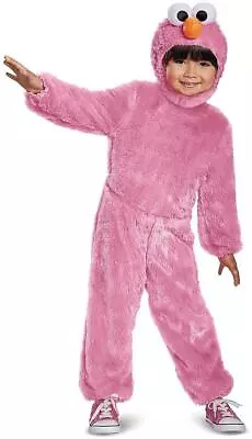 Pink Elmo Comfy Fur Sesame Street Monster Fancy Dress Up Halloween Child Costume • $43.95