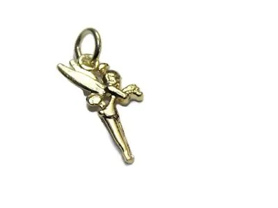 Fairy Holding Pixie Dust Her Hands Charm Pendant 14k Yellow Gold • £150.40