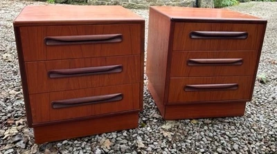 £220 • Buy Pair Of GPlan Fresco Range Bedside Chests In Teak