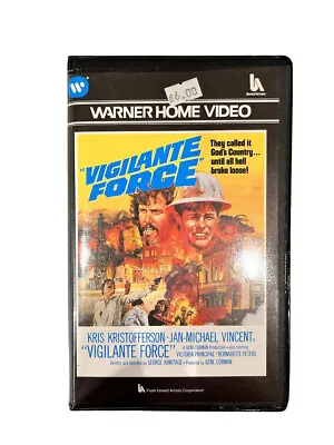 VIGILANTE FORCE - Jan-Michael Vincent Warner Pre Cert Betamax Film Video • £39