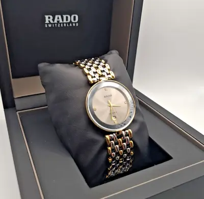 Rado Florence Mens Swiss Watch 129.3743.2 Champagne Gold With Original Rado Box • £449