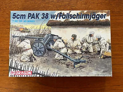 £15 • Buy Dragon 5cm PAK 38 With Fallschirmjager Crew 1/35