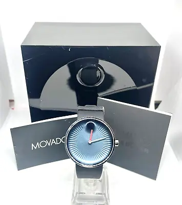 Movado Edge 3680004 Quartz Blue Dial Stainless Steel Watch For Men • $279