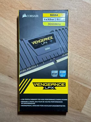 CORSAIR VENGEANCE 1 X 32GB DDR4 3000 (PC4-24000) CMK32GX4M1D3000C16 LPX • £49.99