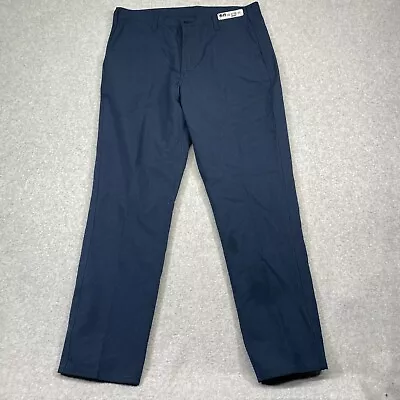 Cintas Men FR Pants 38x34 Blue Flame Resistant Work Lightweight CAT 1 2112 NOMEX • $15.95