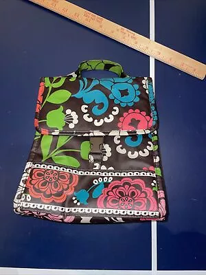 Vera Bradley Lola Retired Pattern Fall 2013 Lunch Bag Tote Lined Clip Closure • $12.50