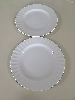 Mikasa Maxima CAJ08 Yardley Set Of 2 Dinner Plates Super Strong Fine China Japan • $45