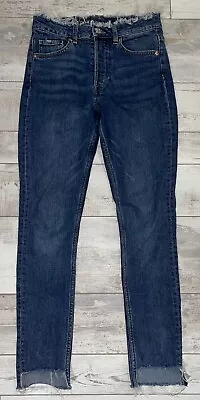 H&M &Denim High-Waist Skinny Ankle Jeans Size 28 - Distressed       B • $18.50