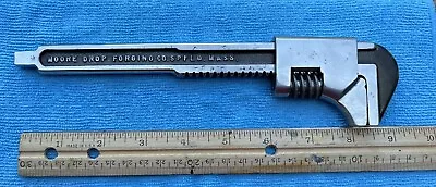 9 Inch Vintage Moore Adjustable Auto Monkey Wrench Springfield Mass. • $10.95