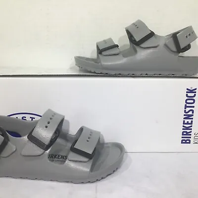 Birkenstock Toddler Size 8 EU 26 Narrow Milano EVA Seal Gray Sandals Y23-922 • $24.99