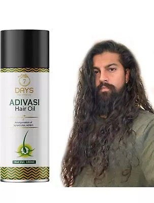 7 Days Adivasi Hair Oil For Hair Growth Hair Fall ControlUnisex-100 Ml • $27.29