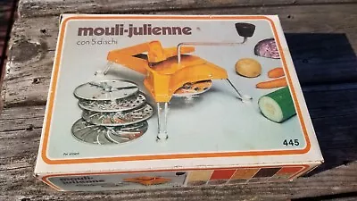 Vintage Moulinex 445 Mouli-Julienne Vintage Food Shredder Slicer Complete • $15