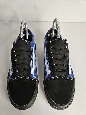 NEW Vans Old Skool Blue Lightning Athletic Shoes Unisex Mens 5.5 Womens 7 • $30